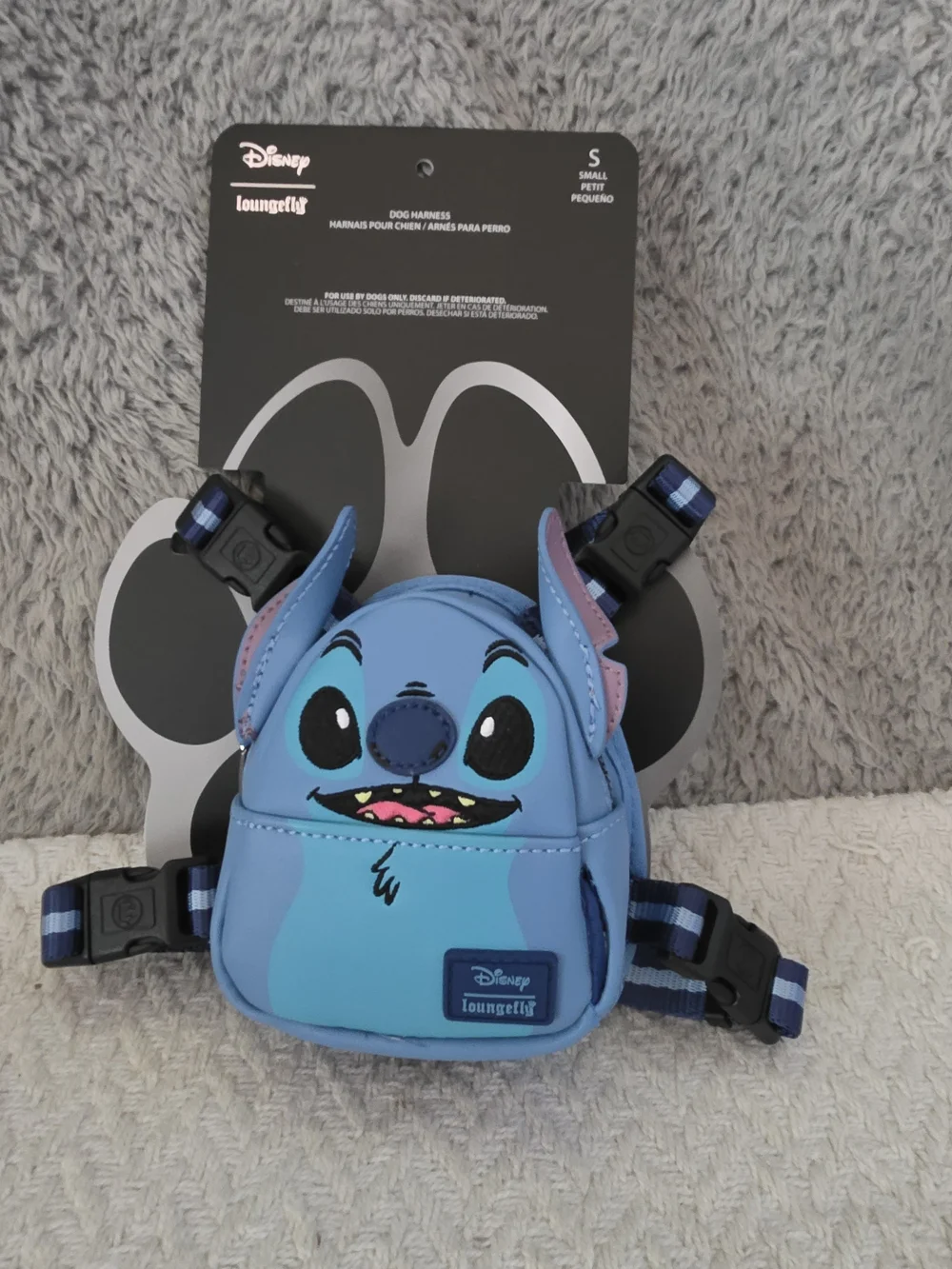 Pets Disney Stitch Cosplay Mini Backpack Dog Harness